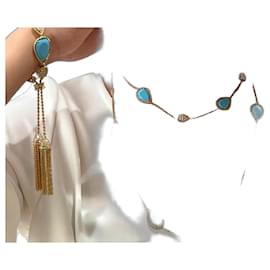 Boucheron Serpent Bohème Catena per maglione Turchese