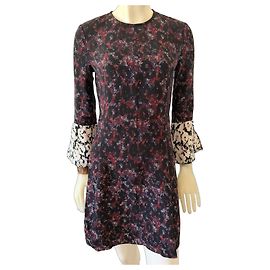 Vestido de seda Derek Lam 10 Crosby Estampa Abstrata