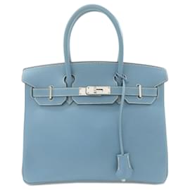 Hermès Borsa Hermes Birkin 30 in Blue Jean