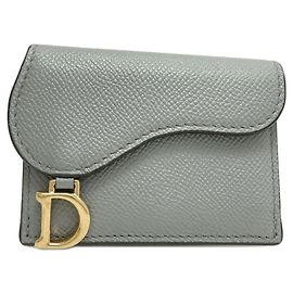Cartera de doble pliegue Christian Dior Saddle Lotus