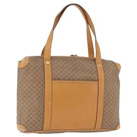 Borsa GUCCI Micro GG Supreme in PVC Beige Oro Auth 182499