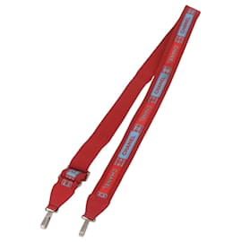 CHANEL Tracolla sport in nylon rossa con CC argento Autentica 180919