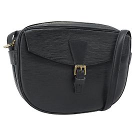 LOUIS VUITTON Epi Jeune Fille MM Borsa a Spalla Nera M52152 LV Auth 181701