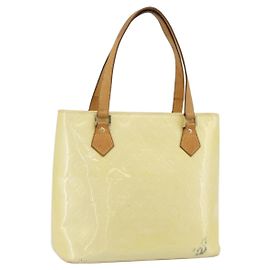 LOUIS VUITTON Borsa Monogram Vernis Houston Perle M91342 LV Auth 171265
