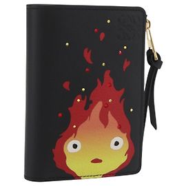 LOEWE Studio Ghibli Howl's Moving Castle Portafoglio in pelle Nero Auth 167387SM