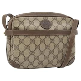 Borsa a tracolla GUCCI GG Supreme PVC Beige Oro 007 90 0017 Auth 182403 - Gucci