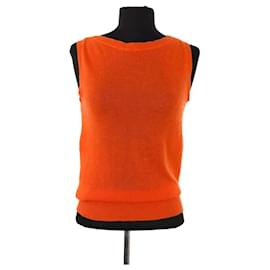 Louis Vuitton Top sin mangas naranja