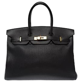 Bolsa HERMES Birkin 35 em Couro Preto - 103558 - Hermès