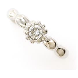 Autre Marque PT900 Platinring mit Diamant