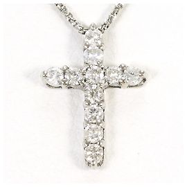 Autre Marque Colar de ouro branco 10K e diamantes