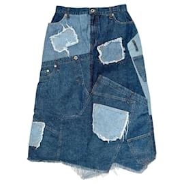 FALDA VAQUERA VINTAGE PATCHWORK DOLCE & GABBANA - D&G