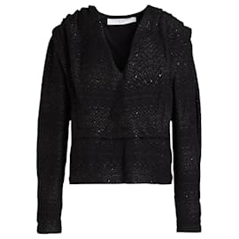 Top IRO Paris Hateya Negro con Lentejuelas