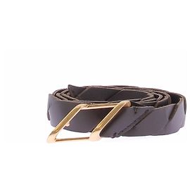 Bottega Veneta Gürtel aus braunem geflochtenem Leder