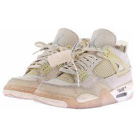 Autre Marque Nike x Off-White Air Jordan 4 Retro Weiß Leder