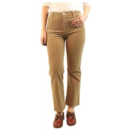 Jeans de veludo cotelê marrom Le Sleek - tamanho UK 10 - Frame Denim