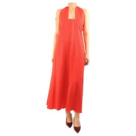 Johanna Ortiz Vestido maxi Red Light Heart - talla UK 12