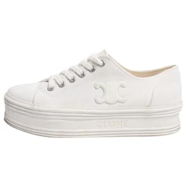 Sneakers basse in tela Jane bianche - taglia EU 35 - Céline