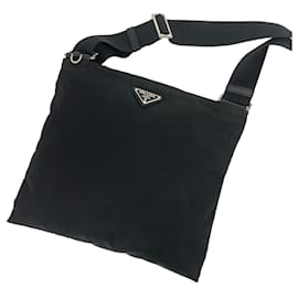 Mini borsa a tracolla in nylon Tessuto con logo Triangle Prada