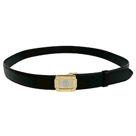Ledergürtel für Herren mit Cartier Must Line Logo-Schnalle