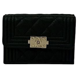 Cartera tríptico Chanel Boy Chanel Coco Mark