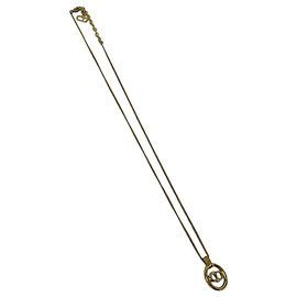 Collana Christian Dior Vintage CD Logo Placcata Oro