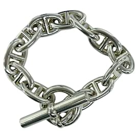 Pulseira Hermès Chaine d'Ancre TGM em prata