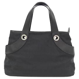 Bolso de mano Bvlgari en lona negra - Bulgari