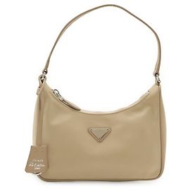 Prada Triangle Handbag Pouch Re-Edition 2005 in Beige Nylon