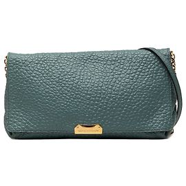 Burberry borsa a tracolla Mildenhall in pelle di vitello a grana media blu