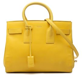 Saint Laurent Sac De Jour in pelle gialla piccola