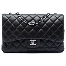 Chanel Black Jumbo Classic Lambskin Single Flap