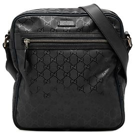 Gucci Black GG Imprime Crossbody