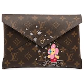 Set Pochette Louis Vuitton Brown Monogram Christmas Animation Vivienne Kirigami