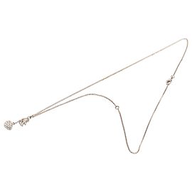 Collana con pendente Chanel Silver CC Brass Strass