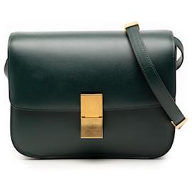 Celine Green Medium Calfskin Classic Box - Céline