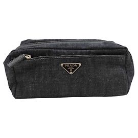 Prada Multi Pouch in Navy Denim