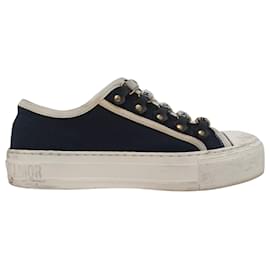 Sneakers Dior Walk 'n' Dior in cotone blu navy