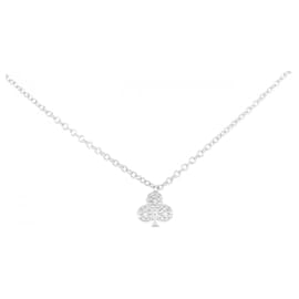 585 White Gold Diamond Necklace - Autre Marque