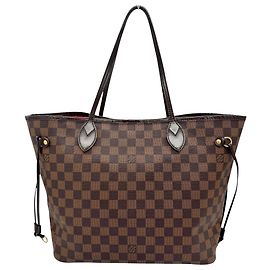 Borsa a tracolla Louis Vuitton Neverfull MM Damier Marrone