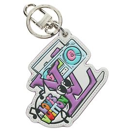 LOUIS VUITTON Monogram Comics Key Holder Purple MP3456 LV Auth 182056M