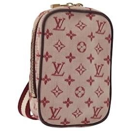LOUIS VUITTON Monogram Mini Us Digital Pouch Red M60001 LV Auth 181783