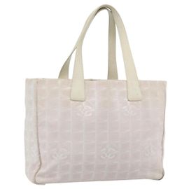 CHANEL Nuova Borsa Tote Travel Line in Nylon Rosa Oro CC Autentica 176440