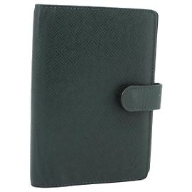 LOUIS VUITTON Funda de Agenda Taiga PM Day Planner Epicea R20424 LV Auth BA13243