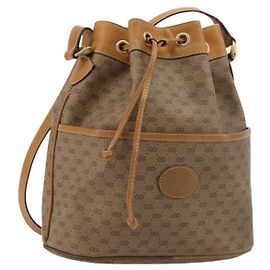 Borsa a Spalla GUCCI Micro GG Supreme PVC Beige Oro 001 904 0791 Auth 182379