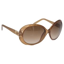 FENDI Sunglasses plastic Beige Auth BA13262 - Fendi
