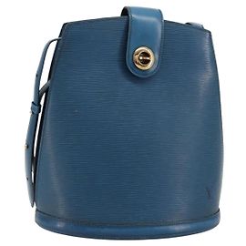 LOUIS VUITTON Epi Cluny Shoulder Bag Blue M52255 LV Auth 181611