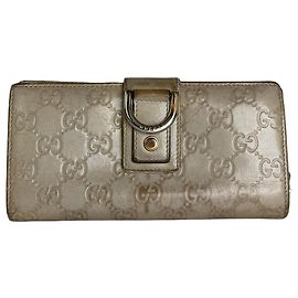 Cartera Vintage Gucci GG Monogram Canvas Beige Marrón