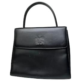 Borsa a tracolla in pelle vintage Givenchy nera argento