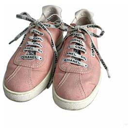Chanel Sneakers in tela 19C Weekender 38 Dust Pink