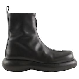 Jil Sander Schwarze Biker-Stiefel
